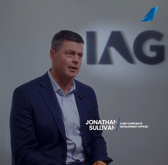 IAG's corporate development officer is displayed and one of the main interviewees of our video